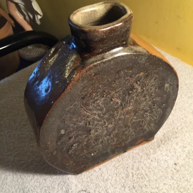 Studio Pottery-Moon Flask by Bunnie Hale dated '74