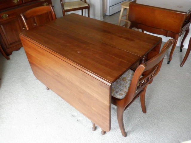 Vintage Tell City Dining Set~ table & 6 chairs~ wood~ PICKUP ONLY NW Indiana