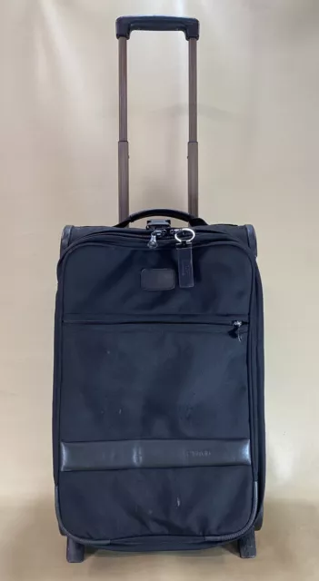 Andiamo Bravo Made in USA Black 22” Upright Wheeled Carry On Suitcase