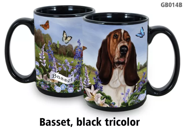 Garden Party Mug - Tri Basset Hound