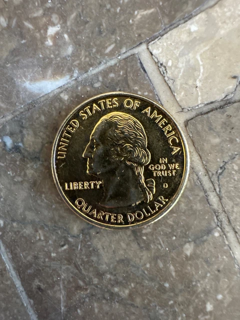 thumbnail image 2 of 2005 US Statehood Quarters Complete 5-Coin Set - 24K Gold Plated & Housed In Protective Capsules 2 of 13