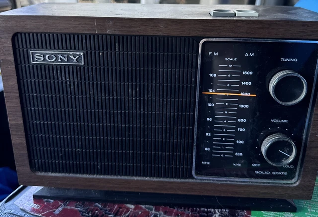 VINTAGE SONY TFM-9430W AM/FM Table Radio Tested Works Great $22.00 ...