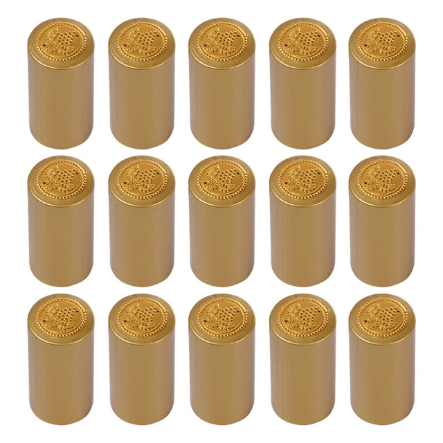 50 Pcs Heat Shrink Capsules Bottle Sealer Covers Wine Disposable