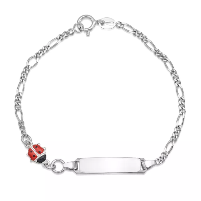 UNICORNJ Sterling Silver 925 Childrens Bracelet with Enamel Charm Italy