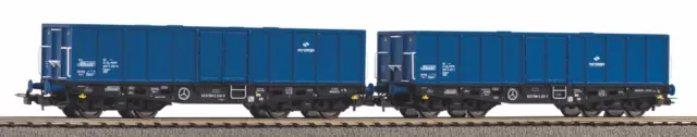 Piko 58260 HO Gauge Expert PKP Cargo 401Zk High Sided Open Wagon Set (2) VI