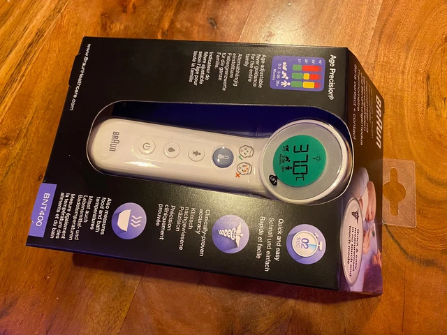 Braun BNT400WE Kinder Stirn-Thermometer Fieberthermometer No touch Age Precision