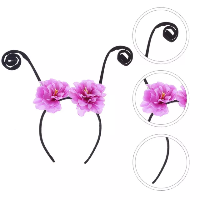 Ant Headband Butterfly Flower Hair Hoop Animal Boppers Cosplay Headwear (Random)