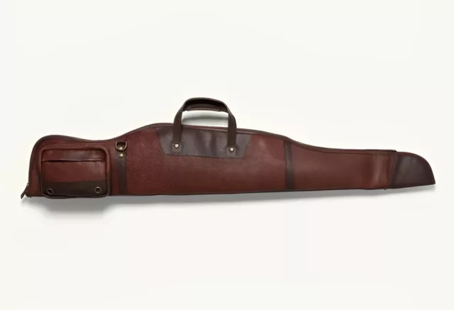 Real Leather Shotgun Slip Hunting Gun Slip Rifle Case Shooting Padded Gun Case