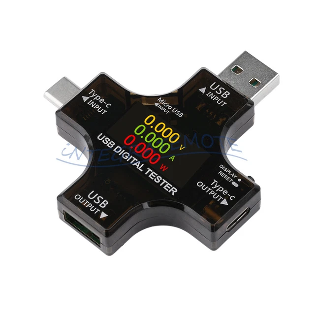 TYPE-C USB DIGITAL Power Meter Tester Multimeter Current Voltage Test ...