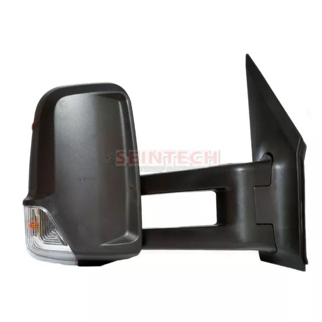 Mercedes Sprinter Full Door Wing Mirror Manual Black Long Arm OS RIGHT 2006-2018