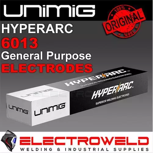 UNIMIG Hyperarc 6013 Stick Welding Electrodes 2.6mm 3.2mm 4 GP Steel Filler Rods