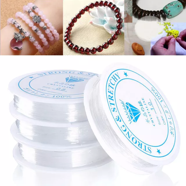 Strong Elastic Stretchy Crystal Thread Cord String Beading Jewelry Making DIY UK