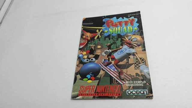 Putty Squad Sur SNES - Jeu PAL Complet, Bon état, Action/aventure (1998)