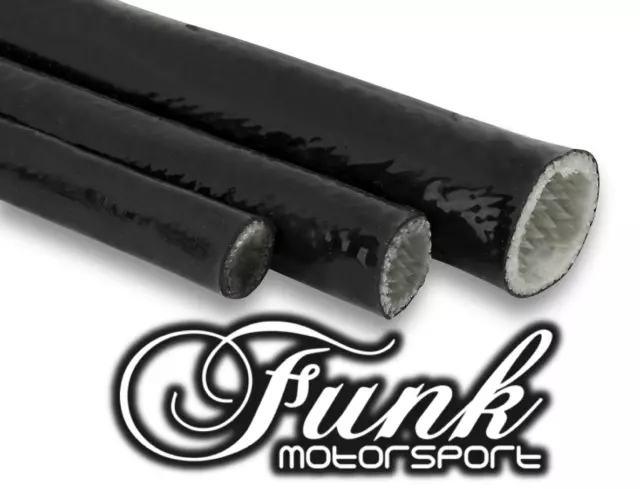 Black Silicon High Heat Sleeving Tube 25mm (Dia.) X 0.5m Length Funk Motorsport