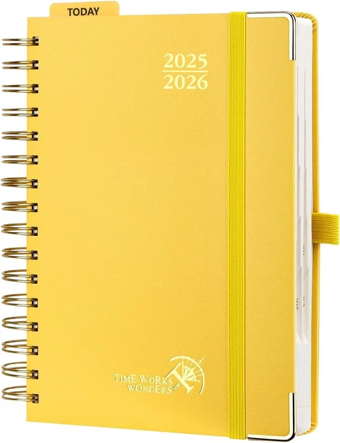 POPRUN ACADEMIC DAILY Planner 2025-2026 One Page A Day - [5.75" x 8.5 ...
