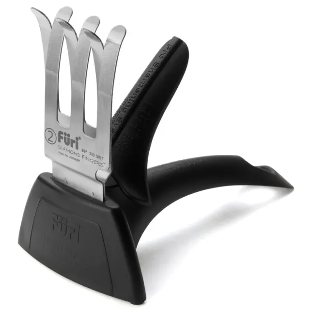 Furi Pro 7pc Limited Edition Black Stainless Steel Knife Block Set  w Sharpener 3