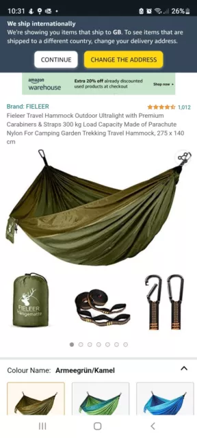 Brand new hammock Fieleer Hangematte