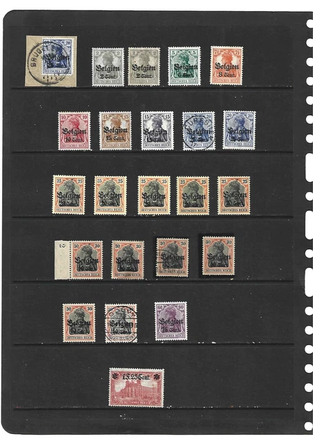 TOP NEEWS EXCLU.très beau lot occupation BELGIQUE .mnh .++++