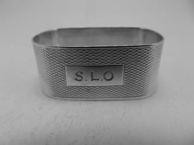 HM Silver Napkin Ring (369a) - Birmingham 1961 Broadway & Co - SLO - sterling