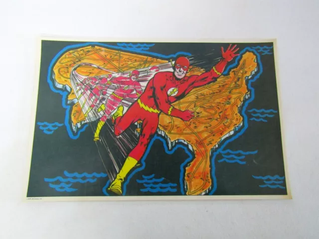 1978 Pepsi DC Comics The Flash Laminated Promotional Placemat 16 X 10