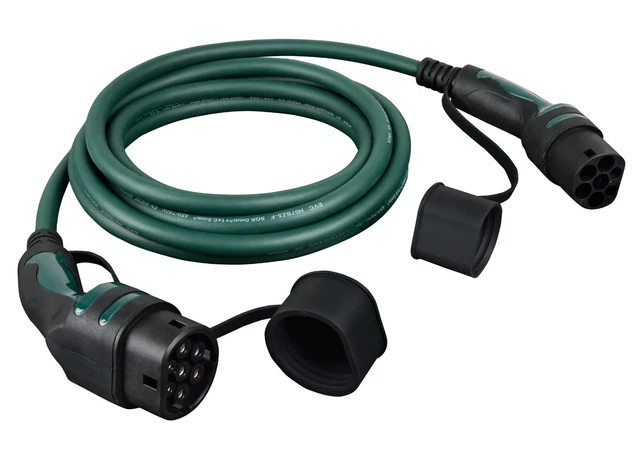 NUOVO - 5m EV Cavo di Ricarica, Tipo 2 a Tipo 2, 3 Fasi 32A, 22kW