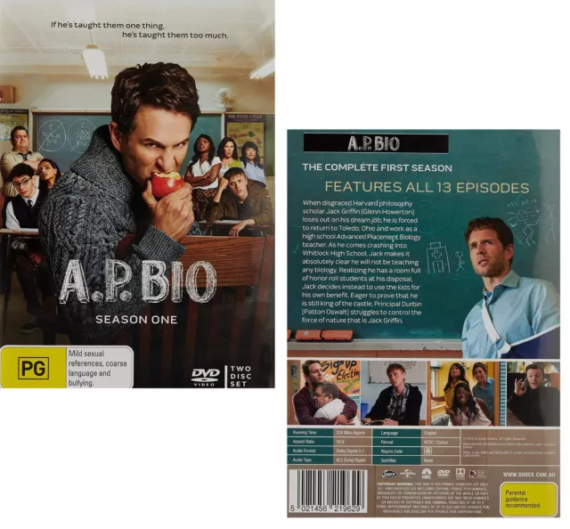 A.P. BIO 1 (2018): AP BIO Highschool Comedy TV Season Series - NEW Au Rg4 DVD