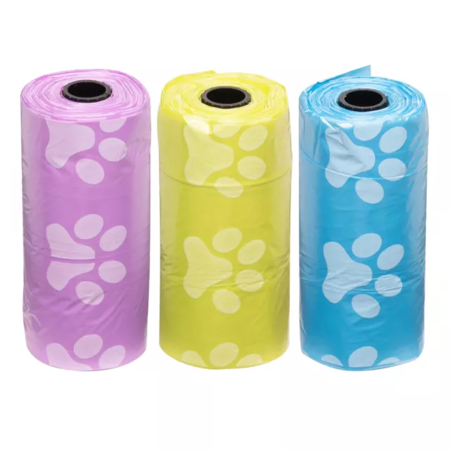 Dog Pet Puppy Poo Poop Waste Bags Toilet Strong Large Refill Rolls 6,12,24,48,96 3