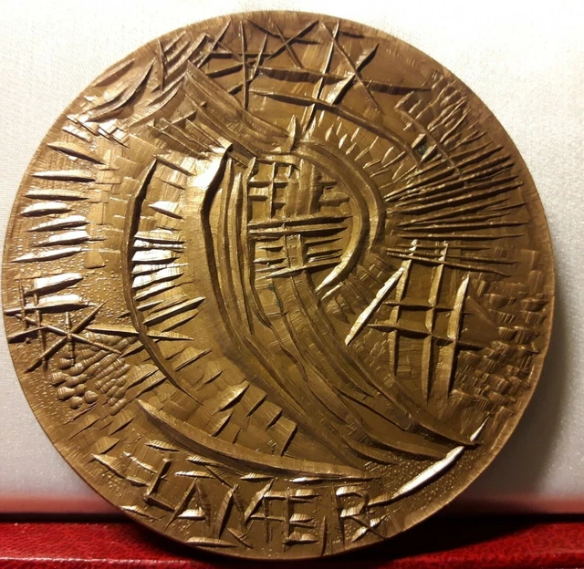 1972 MÉDAILLE BRONZE CENT CONSEILS GENERAUX REVOLUTION CANTAL par Delamarre 81mm
