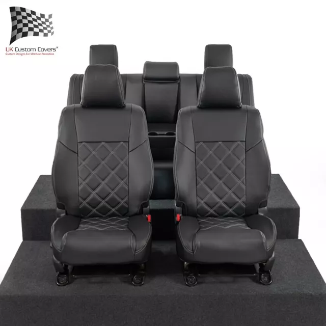 Toyota Hilux Invincible Front And Rear Seat Covers Leatherette (2016 On) 946 947