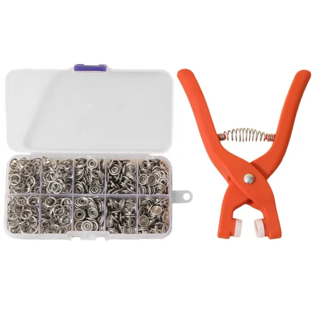 Professional Grade Snap Button Set with Hand Press Pliers for Efficient Results