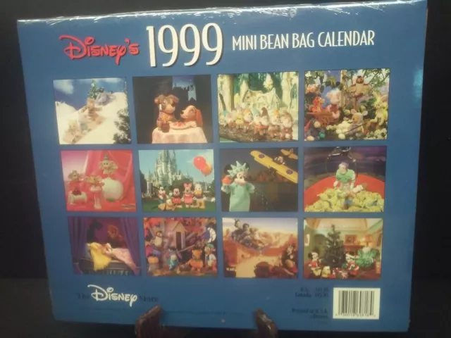 Disney 1999 Mini Bean Bag Calendar New Sealed The Disney Store 2