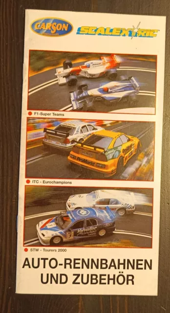 Scalextric Carson Modellsport Katalog, Prospekt, Auto- Rennbahnen Und Zubehör