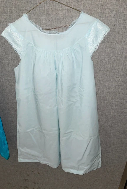 NEW Vtg 70s SEARS BEST Perma-prest PIMA CHARM women's Night gown LINGERIE 36/38