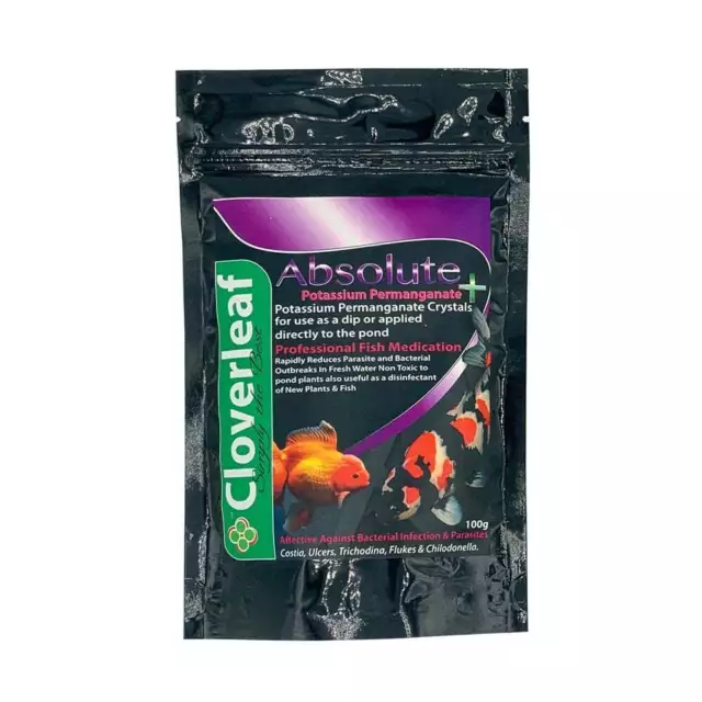 Cloverleaf Absolute Potassium Permanganate Pond Water Parasite Treatment 2