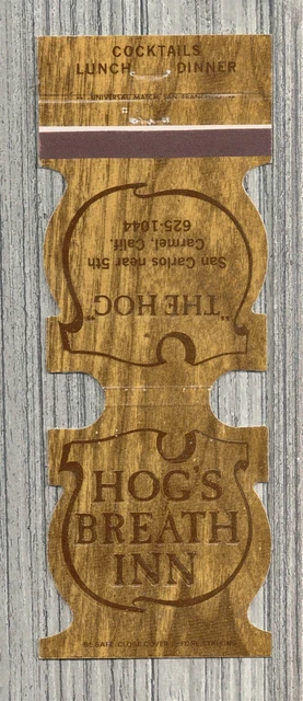 Matchbook Cover-Hog's Breath Inn Restaurant Carmel California-0069