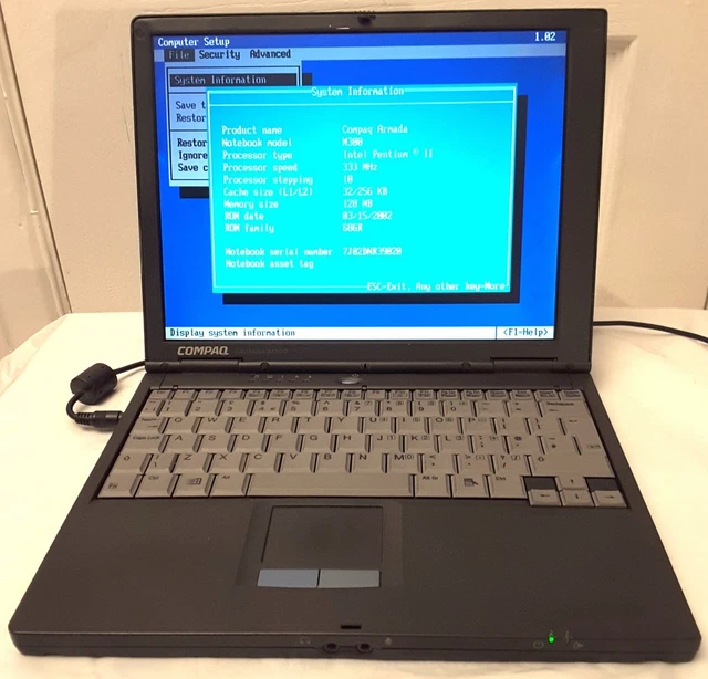COMPAQ ARMADA M300 PIII, 333Mhz,128Mb - Vintage £14.99