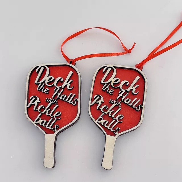 Pickleballs Ornament,Special And Unique Gift,Deck The Halls With Pickle Balls $d
