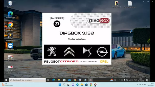 DIAGBOX LEXIA 9.150 Native Installation. Neue April 2023