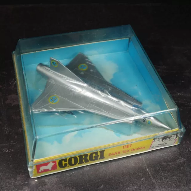 Corgi 1307 Lintoy Hong Kong 1972 Saab 35X Draken Mib Aircraft