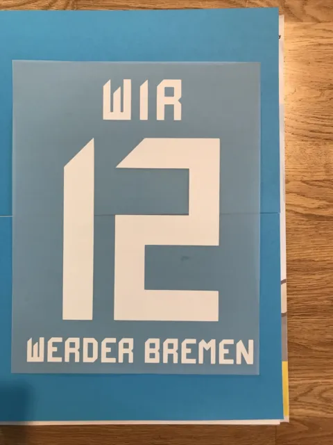 Werder Bremen Stadion Fan Aufdruck 12 WIR Für Kinder Trikots