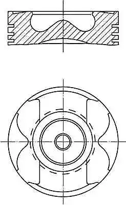 Kolben 001 PI 00177 000 MAHLE