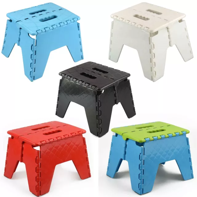 SMALL Folding Step Stool Multi Purpose Foldable Garden Home Kitchen Heavy Duty