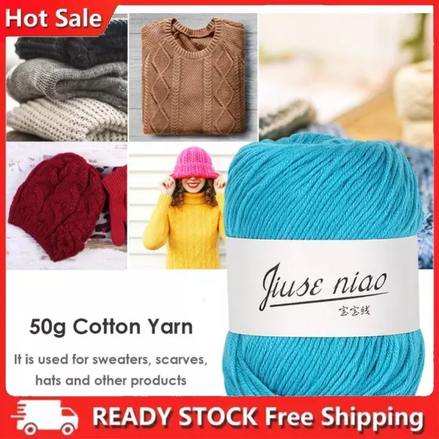 50g/roll 6-strand Cotton Yarn for Crochet Knitting DIY Thread Material (13)