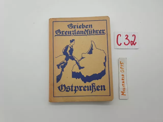 Orig. 1931 Grieben Grenzlandführer Ostpreußen selten Karte Plan C 32