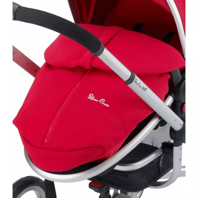 Silver Cross Surf 2 Footmuff - Chilli  Red- Brand New