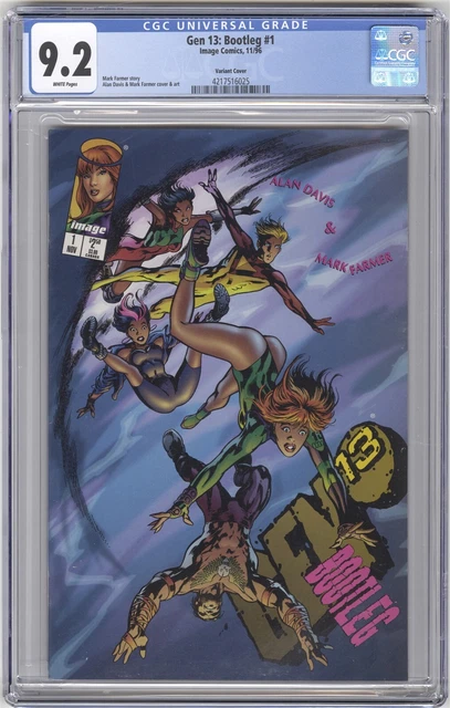 Gen 13: Bootleg #1 Variant Cover CGC 9.2 HIGH GRADE Image Comic Good Girl Art