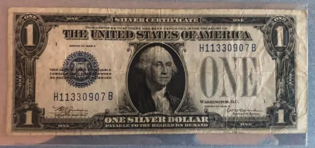 1928-D $1 one dollar Silver Certificate - Julian/Woodin FR. 1604