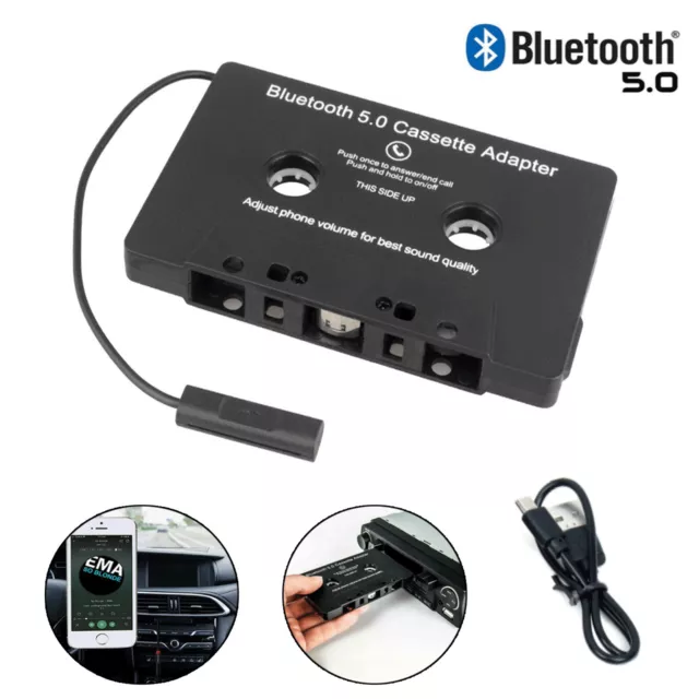 Bluetooth 5.0 Car Audio Stereo Cassette Tape Adapter To Aux for iphone Samsung