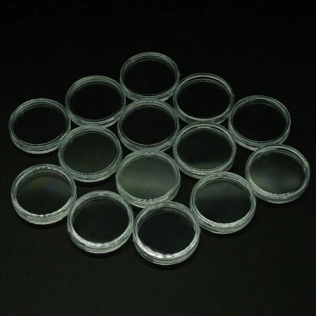 Lot De 200 Capsules Rondes Transparentes Pour Pièces De Monnaie - Diamètre 25 Mm - Protection Anti-poussière