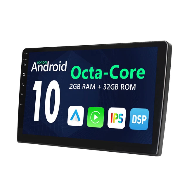 Eonon 2 Din Octa Core 9" IPS Android Auto 10 In Dash Car GPS Stereo CarPlay WiFi